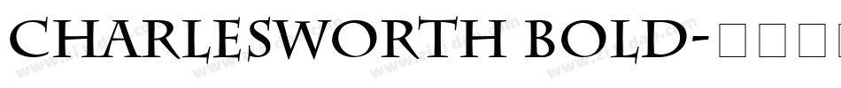 Charlesworth Bold字体转换